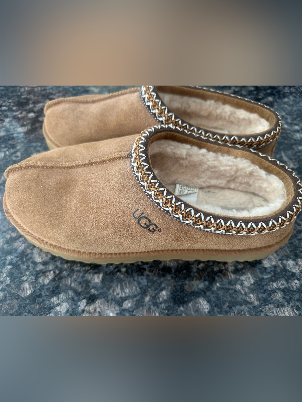 UGG Mens Chestnut Tasman Slip-On Slippers - Picture 3 of 5
